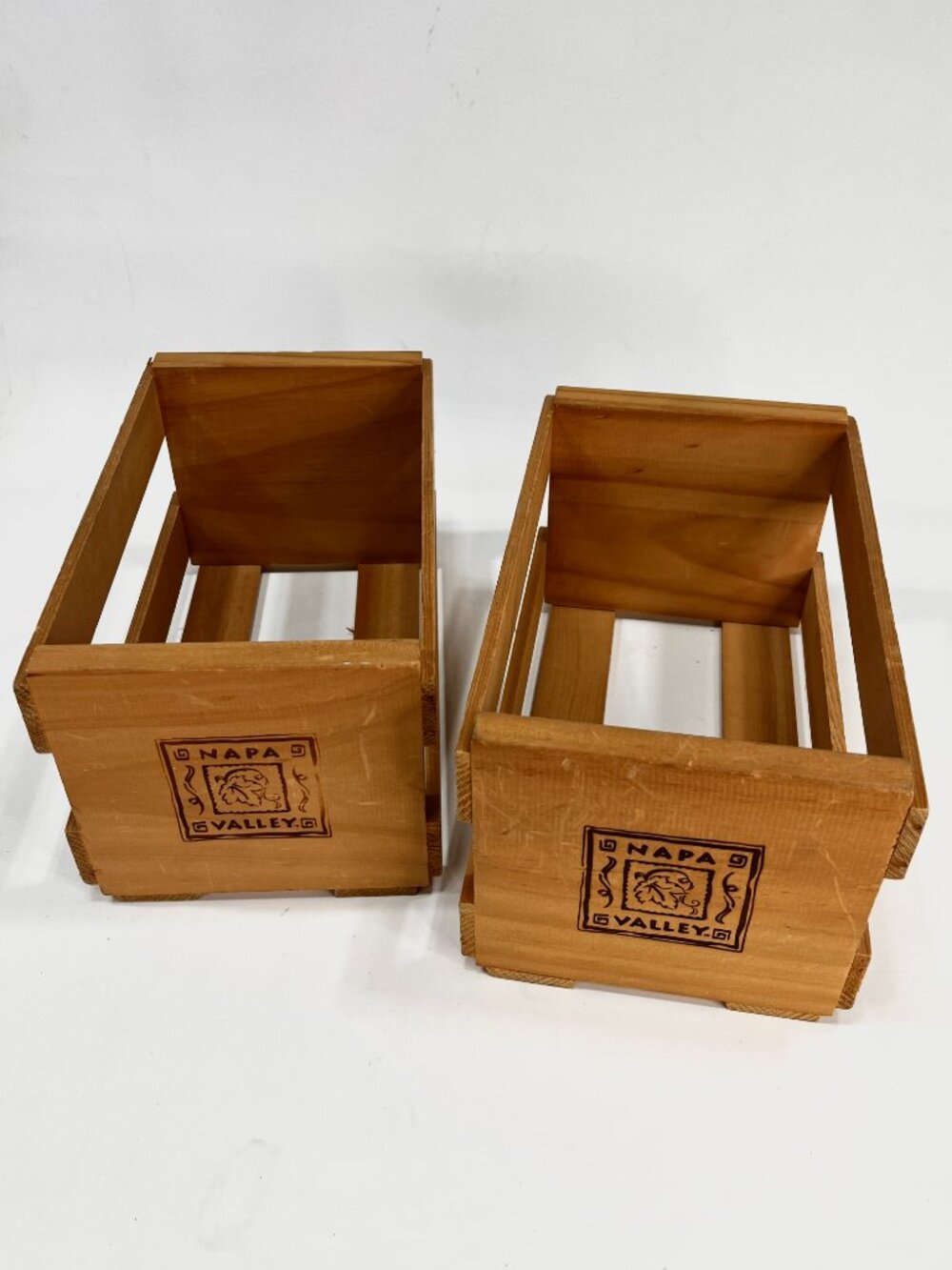[2] Napa Valley Box Co Wooden CD DVD Storage Holder [Holds 20-21]